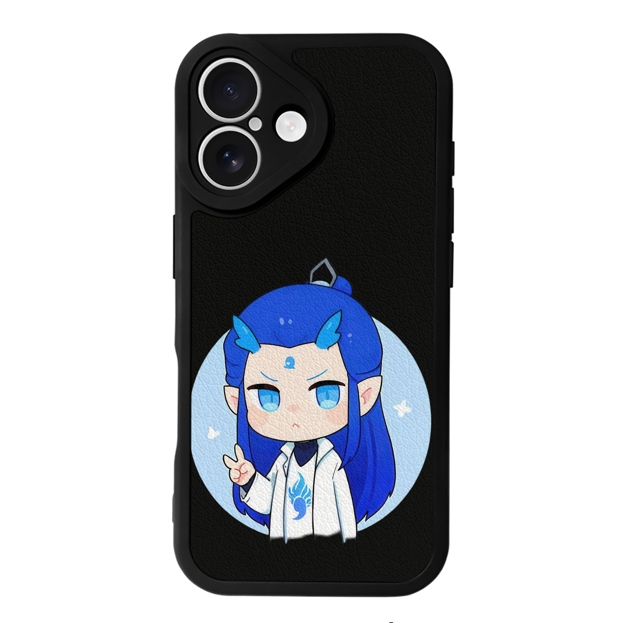 （画像用） Ne Zha 2 ナタ 魔童の大暴れ 【iPhone 16シリーズ対応】シリコンスマホケース（レザー調） 材質：シリコン